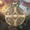DND Dice Bronze Gear Pocket Watch Case Thick Waist Chain Bronze Dice Board Game