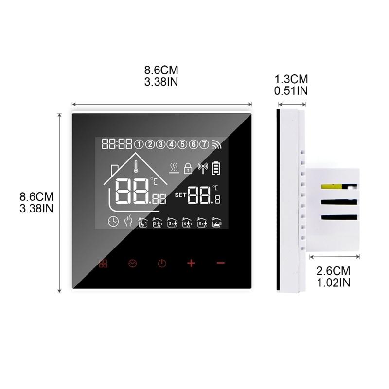 WiFi Thermostat for Electric Underfloor Heating Smart Underfloor Heating Controller Thermostats Simple Installation