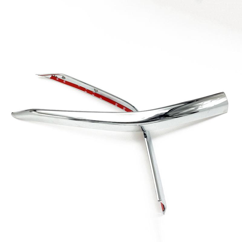 For Toyota Alphard 30 2018   Sport ABS Chrome Front  Bumper Corner Protection Strip Cover Trim Decorative  Accessories