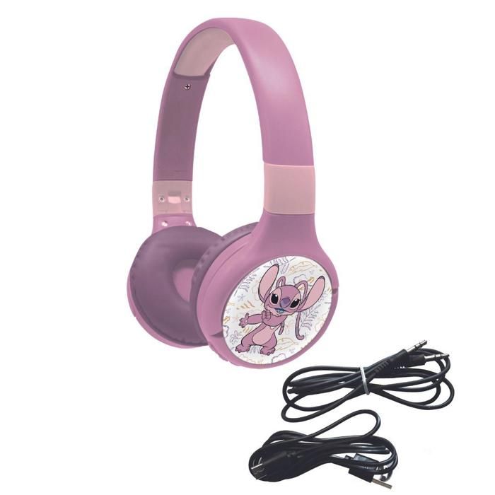 Pohodlná a skládací sluchátka 2 v 1 Bluetooth® a drátová pro děti s omezením zvuku – Angel