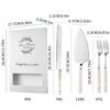4pcs Elegant Wedding Cake Knife and Server Set with Pearl Ceramic Handles - Stainless Steel, Perfect for Cakes, Pies, and Special Occasions