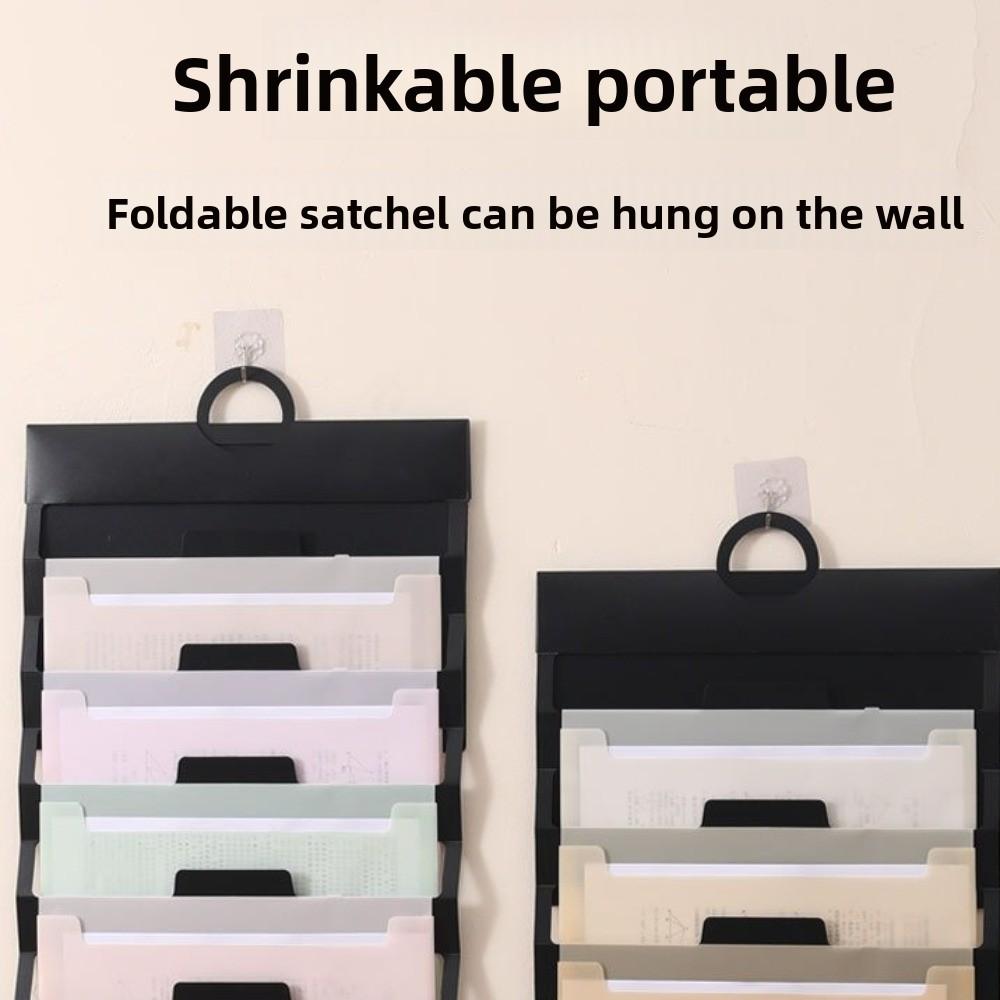 Wandmontierte Hängehefter Große Kapazität Aktenaufbewahrungstasche Faltbarer Aktenorganizer Büro