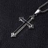 Hollow Street Style Stainless Steel Men Necklaces Clavicle Chains Cross Pendants Cross Necklaces