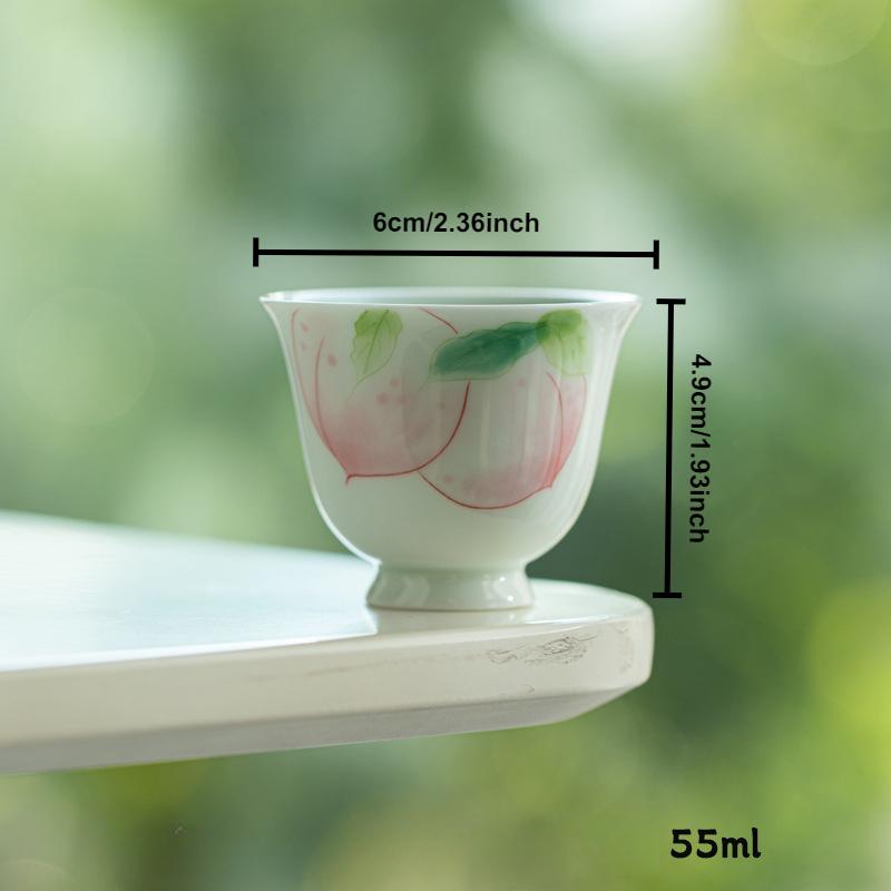 Hand-painted Tea Cup Japanese Ceramic Teacup Master Cup Small Tasting Personal Tea Mug Chinese Gongfu Kung Fu Household Teaware