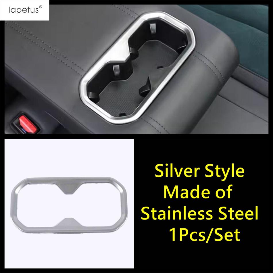 Rear Seat Water Cup Holder Frame Decor Cover Trim For Geely Monjaro Kx11 Manjaro  2024 Stainless Steel Interior Accessories