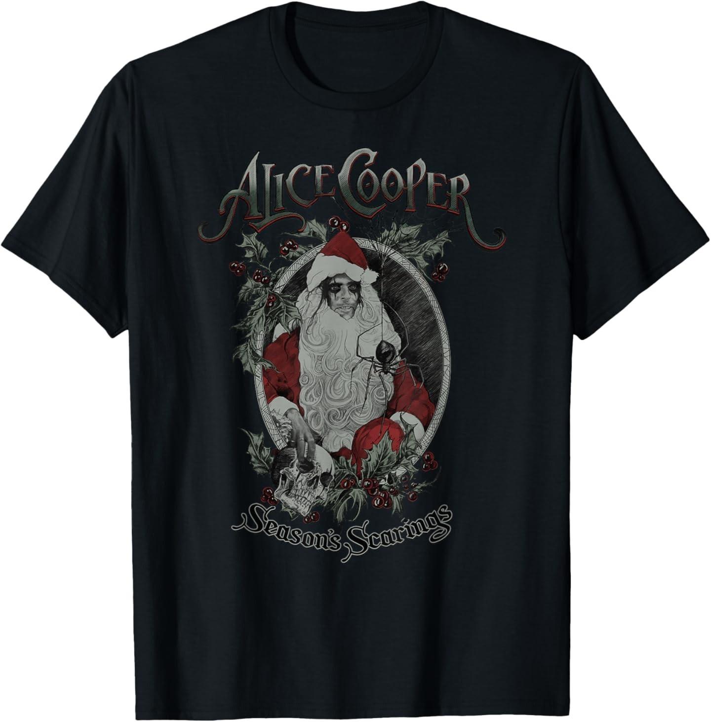 

Alice Cooper – Alice Claus Holiday T-Shirt Mens Womens Tees Top L