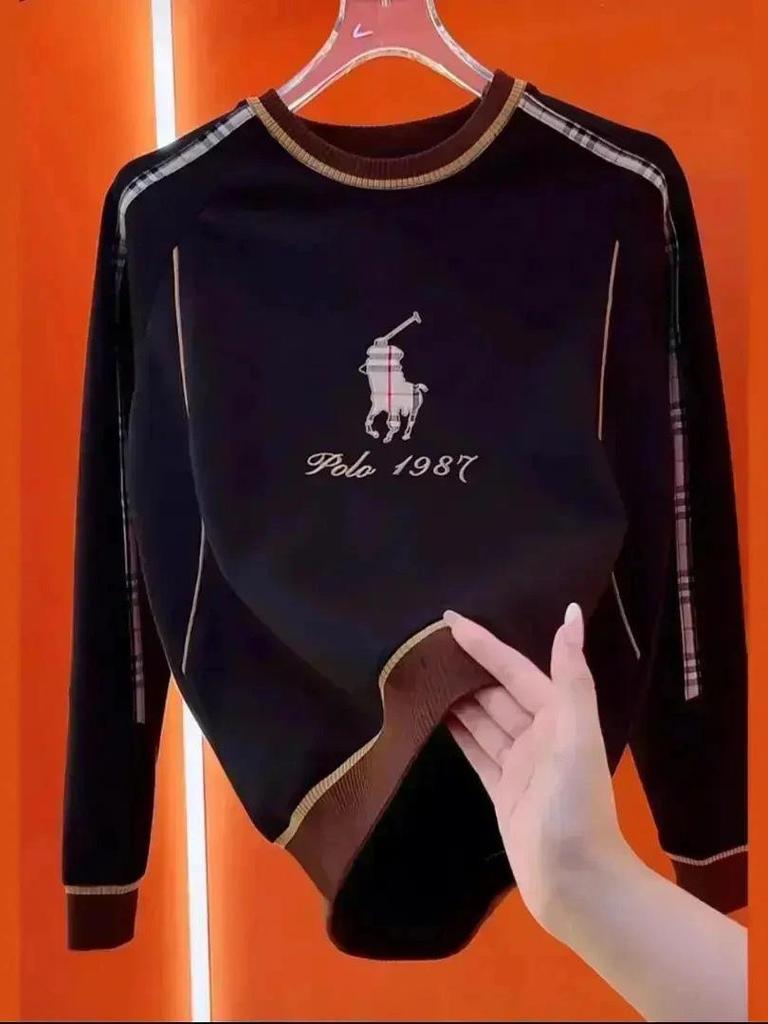 Men's Color Block Crew Neck Sweatshirt - Autumn 2025 Fashion Trend, Casual Long Sleeve, Versatile Heavy Duty Design