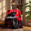 Dark Gothic Custom Flannel Blankets Soft Warm Cozy Throws for Home Decor Holiday Gifts
