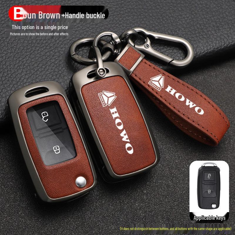 Sinotruk Howo Max Key Case for Light Truck, Warrior, Commander, Heavy Truck TH7 - Men's Special Shell Bag with Buckle