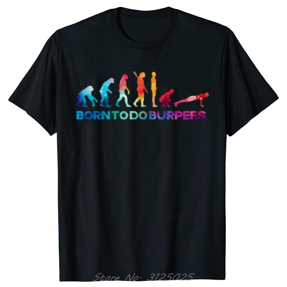 Fashion Casual Weightlifting Exercise Tshirt Loose Breathe Tee Evolution Burpees Instructor Funny Printed Tshirt Unisex T Shirt S