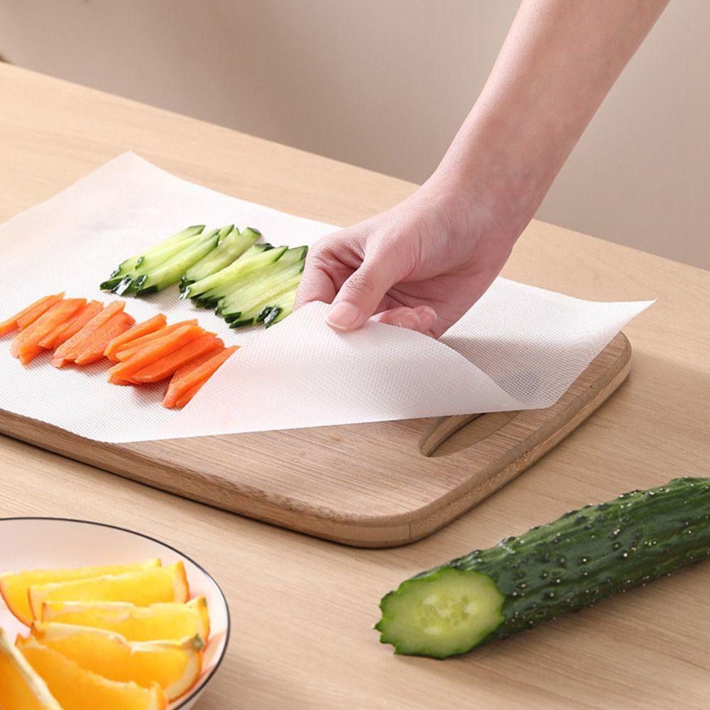 Antibacterial POE Cutting Board Paper Plastic Cuttable Chopping Boards Paper 24x300CM Disposable Cutting Board Mat Outdoor