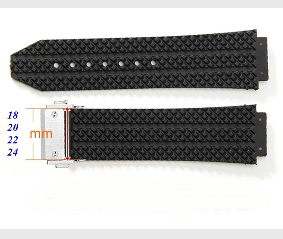 18/20/22/24mm For Hublot Big Bang Classic Fusion Stainless Steel Watch Bcuckle Deployment Folding Clasp Lock Hidden Push Button