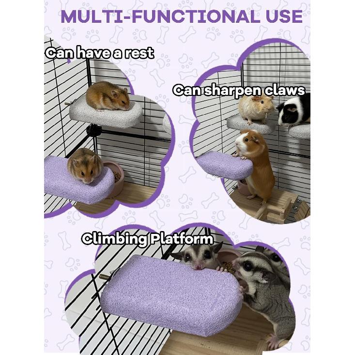 Chinchilla Lava Ledge for Small Animals Cage Accessories Rat Cage Shelf