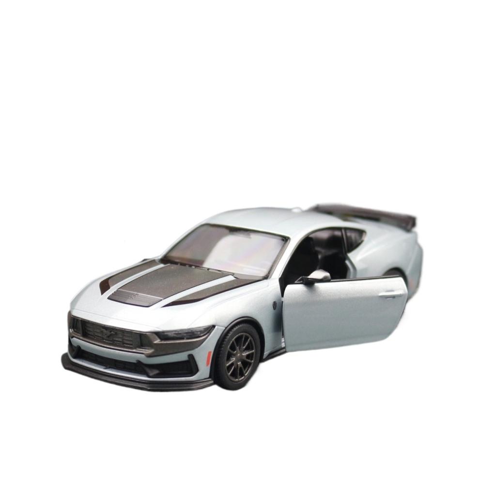 Toy Car Model 1/38 2024 Ford Mustang Dark Horse Diecast Alloy Miniature Metal Collection Gift for Children Boy Kid