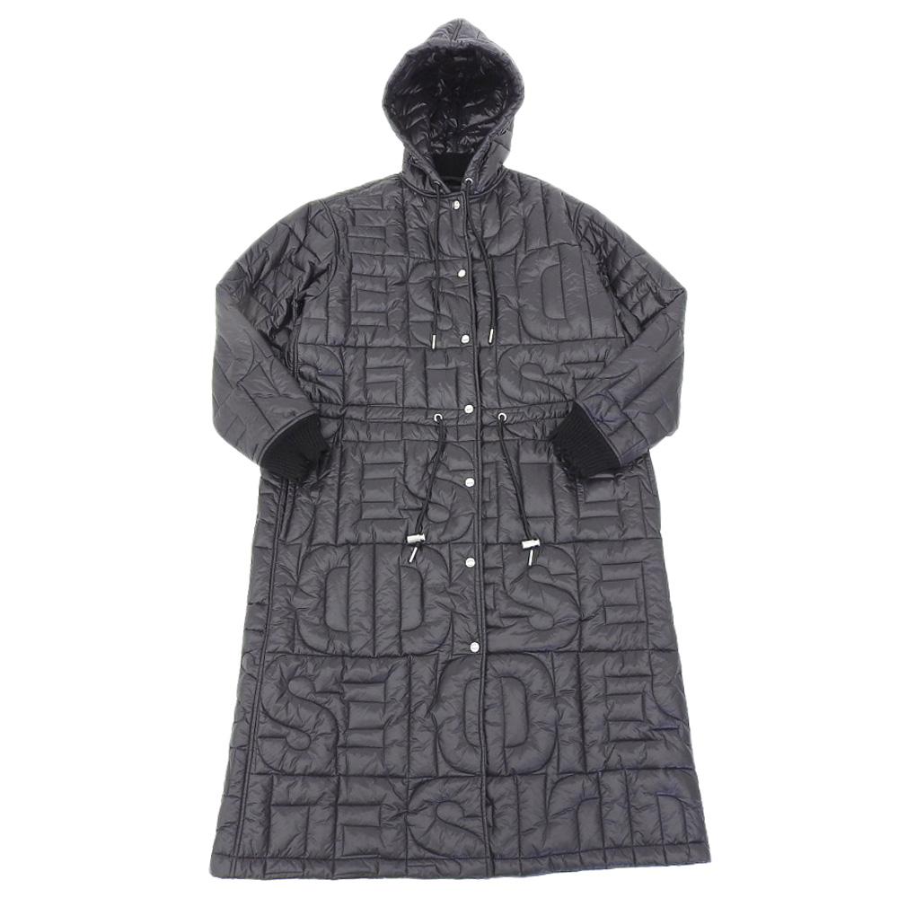 DIESEL DIESEL 3M THINSULATE Nylon Hooded Quilted Coat for Women, Black, M coat M blackUsed
