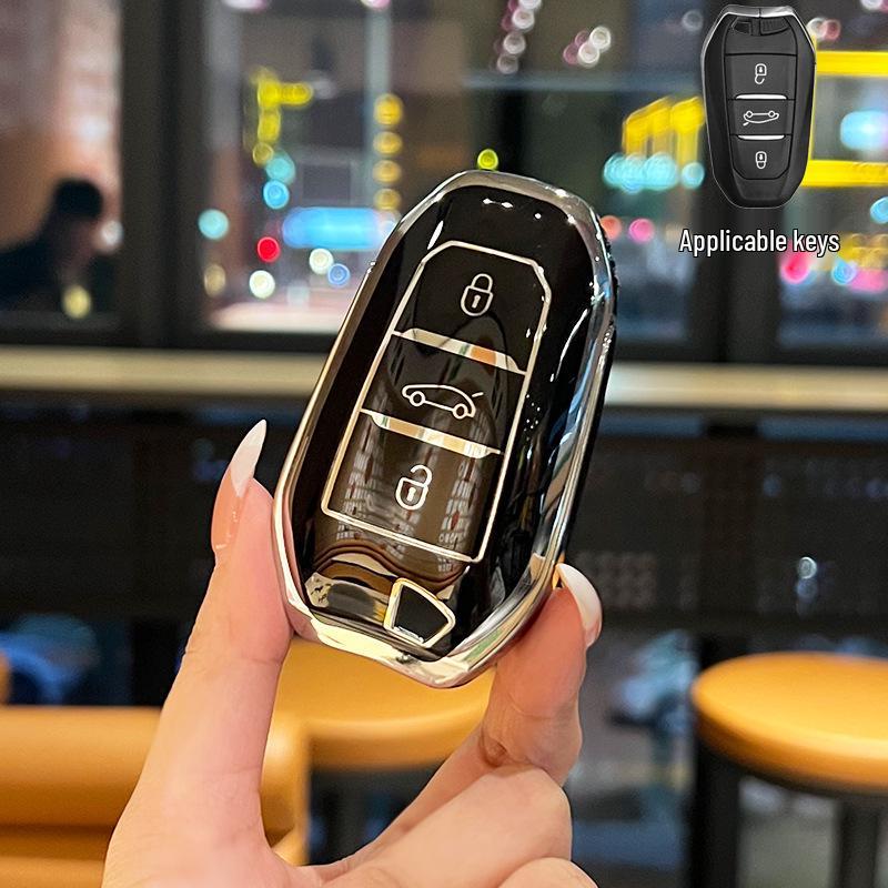 Peugeot Key Case: Fits 408, 4008, 508, 5008L, 308, 3008 Models - Premium Shell for Men & Women