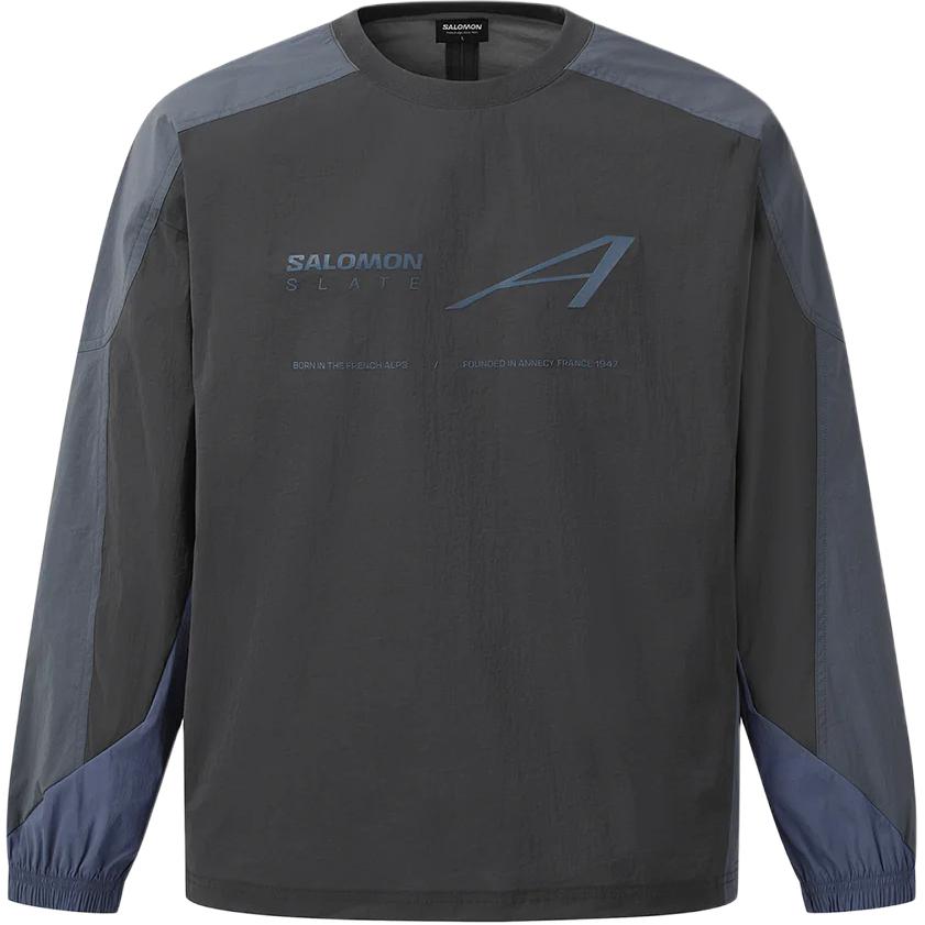 

Salomon Slate Color Block Loose Fit Long Sleeve Sweatshirt Unisex sweatshirt D00296 XL
