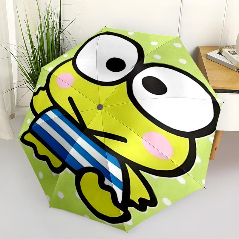 

1pc Automatic Opening Umbrella with Blue Stripes - Portable Folding Design, 8-Bone Iron Frame, Outdoor Use, Ideal Gift for Fans, Travelers, Daily Use,