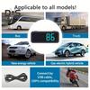 Mini LED Digital Speedometer GPS Car HUD Head Up Display MPH/KMH Universal for All Vehicles GPS Module for Acceleration Braking Testing