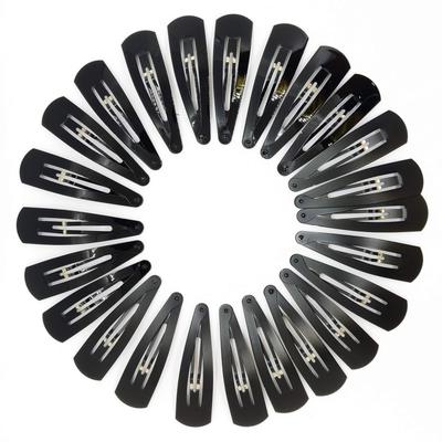 HP HIGH PROFILE Extra Large Tic Tac Hair Clips for Women and Girls (Black Glossy and Matte) -24 Pcs, Pack of 2