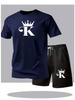 Men's Trendy Summer Mesh Shorts & T-Shirt Set - Casual Short Sleeve Ensemble
