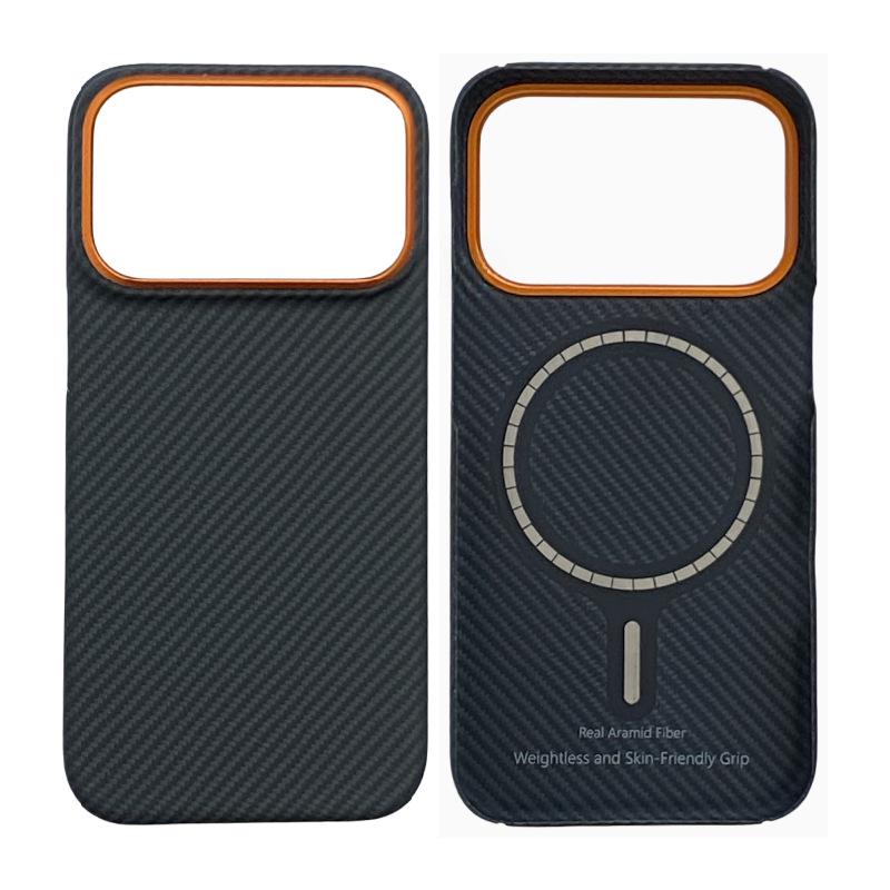 iPhone 17 Pro Kevlar Aramid Fiber Magnetic Case - Fingerprint Resistant
