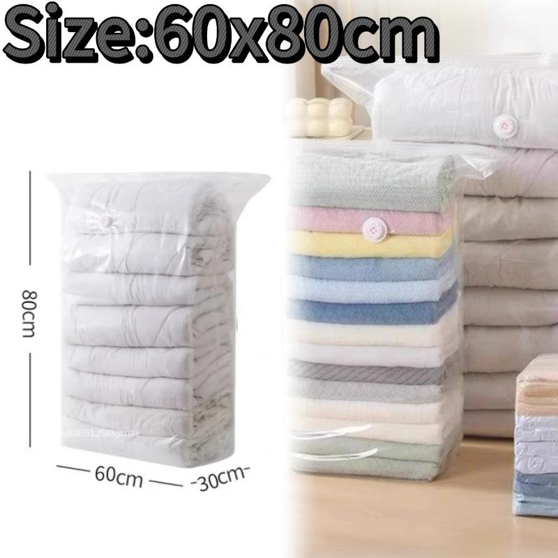 Vacuum Compression Bag for Down Jacket and Cotton Quilt Home Use Sealed Storage Bag No Need To Pump Air Out Durable Material