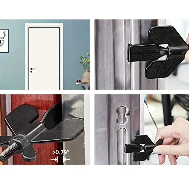New Lock Stoppers Hotel Door Jammer Door Lock Security for Travel Heavy Duty Portable Door Home Security Lock Latch Device Apart