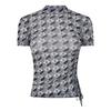 Hugo Womens/Ladies Lettering Mock Neck T-Shirt
