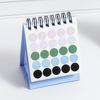 2026 Mini Desk Calendar with Stickers Ritual Life Planner Portable Standing Flip