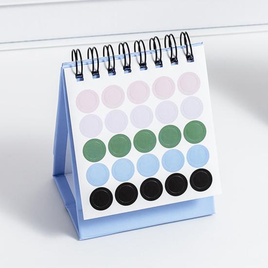 2026 Mini Desk Calendar with Stickers Ritual Life Planner Portable Standing Flip