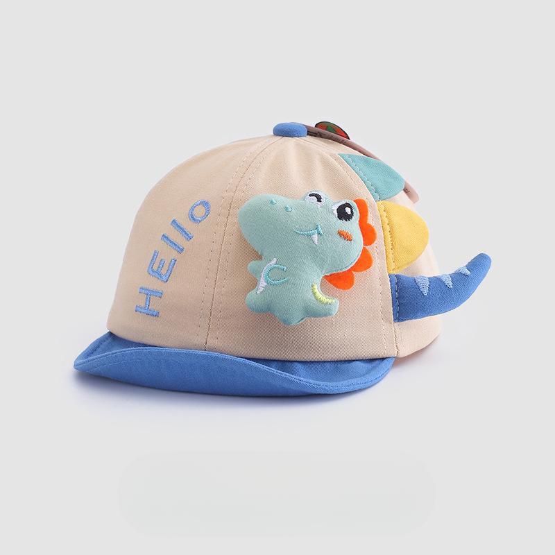 New Small Dinosaur Short Brimmed Baseball Cap for Men and Women's Personalized Fashionable Baseball Cap Baby Hat
