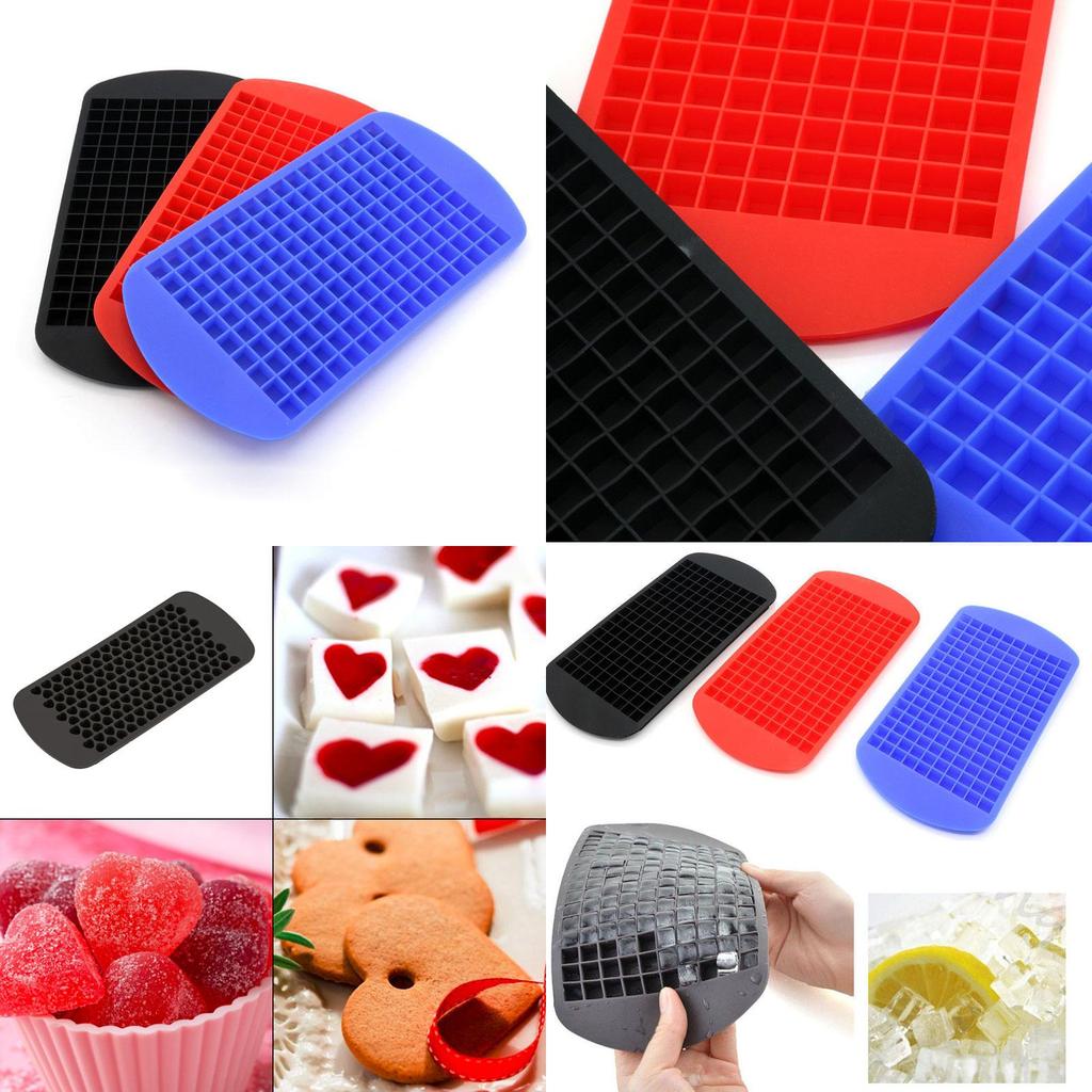 Premium Quality 160-cell Ice Cube Tray Silicone Mold For Effortless Ice Making