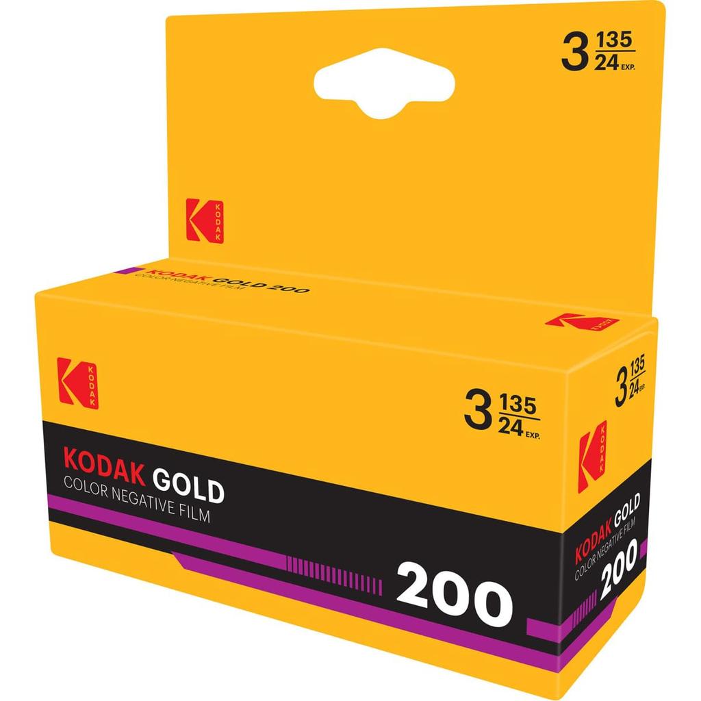 Kodak Color Negative Film GOLD 200 35mm 24 Exposures 7518301 3-Pack