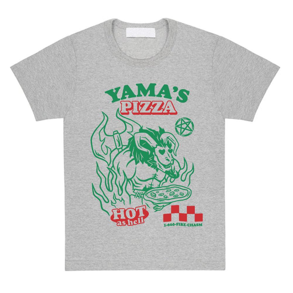OSRS Yama's Pizza Tees Game Old School RuneScape Printing Tshirts Cotton Short Sleeve T-shirt Graphic Merch Casual