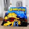 Garfield Cartoon Lazy Cat Print Soft Flannel Throw Blanket Warm Sofa Couch Bed Home Decor Cover For Classic Cartoon Fans