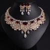 Brilliant Ripple Tassel Zirconia Confidence Women Necklace Earrings Jewellery Set Evening Bridal Wedding Dress Accessories M-291