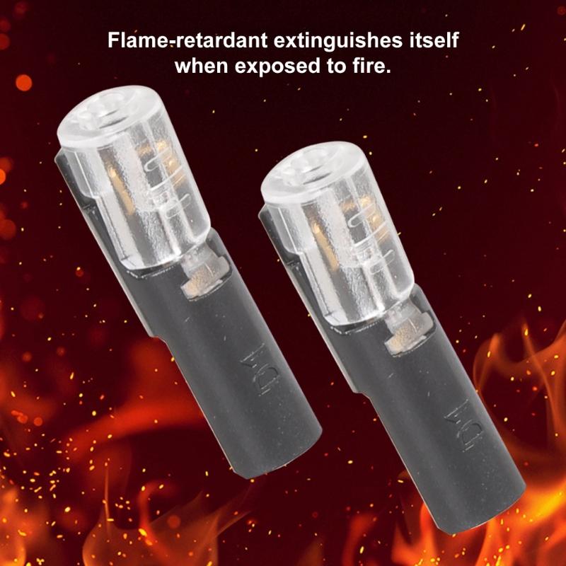 Pluggable LED Wire Connector Single Wire Plug-in Connector with Locking Buckle 1 Ways Wire Connector Easy to Use