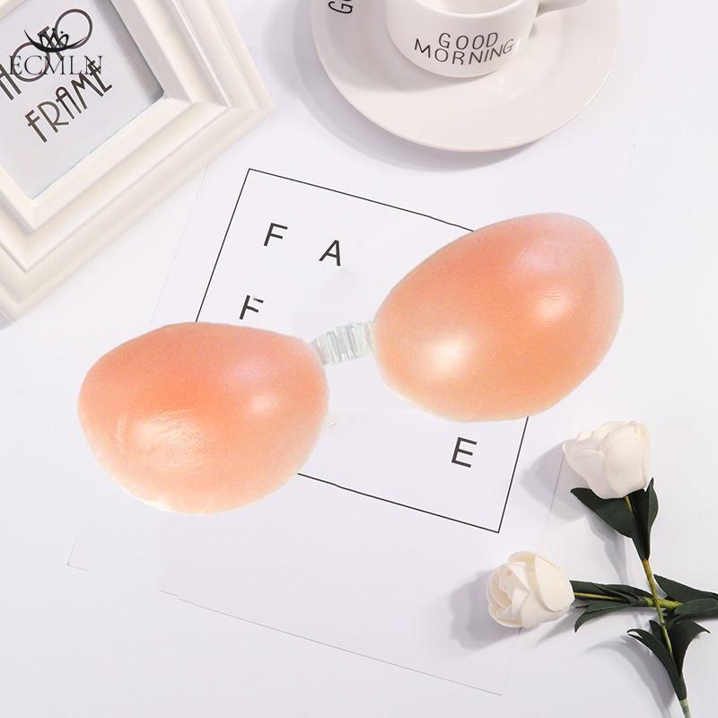 

3 стиля спереди застежка клейкие планки сосок крышка нижнее белье силиконовый липкий невидимый бюстгальтер без бретелек пуш-ап бюстгальтер бесшовный style3 B розовый