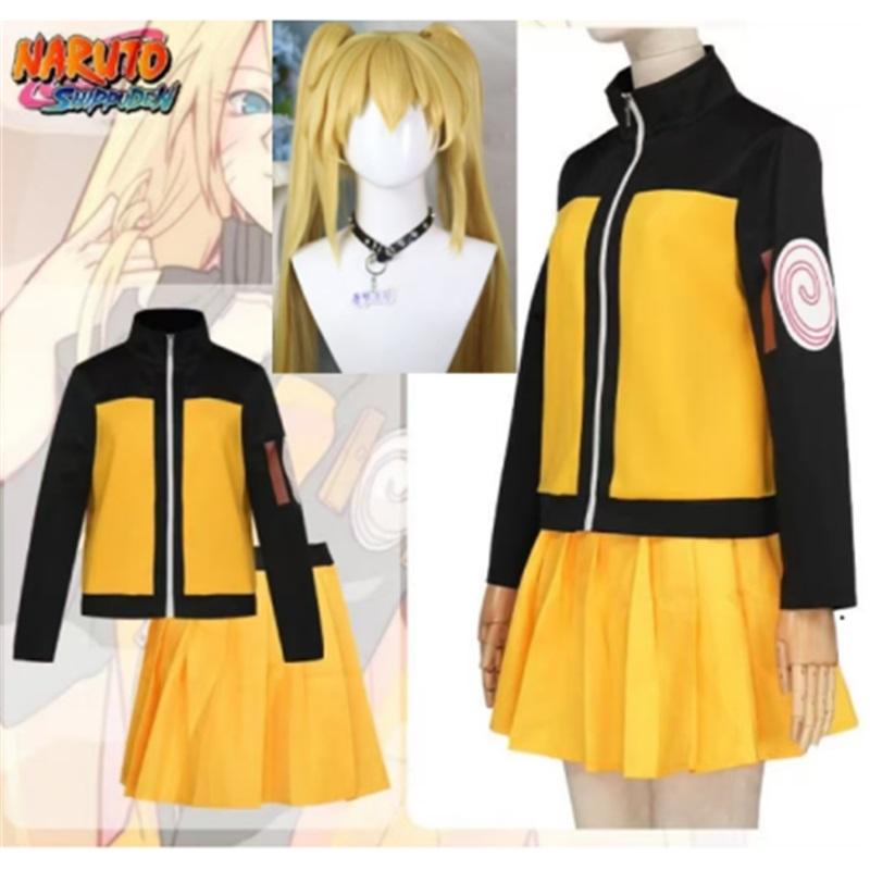 Anime Uzumaki Cosplay Costume Women's Suit Uniform Sexy Suit Halloween Carnival Party Beautiful Dress Set