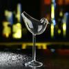 Creative Cocktail Glass Bird Design Clear Cocktail Glass Novelty Drink Cup for KTV Bar Night Party Cocktail Tool