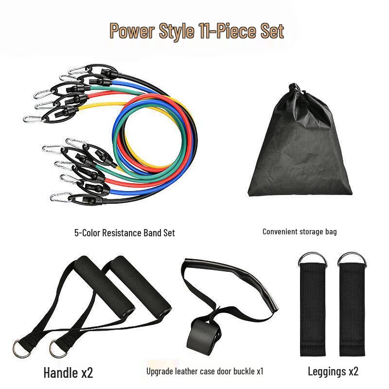 WEZHO 11-Piece Strength Resistance Band Set