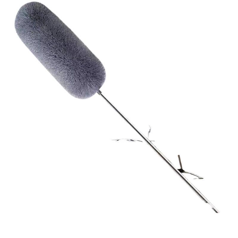 Telescopic Ceiling Broom with Feather Duster for Spider Web & Dust Removal - Free Home Shipping