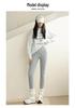 H799 Damen Extra Dicke Fleece-gefütterte Lammwoll-Leggings, Große Größen, Warme Herbst-/Winter-Oberbekleidung.