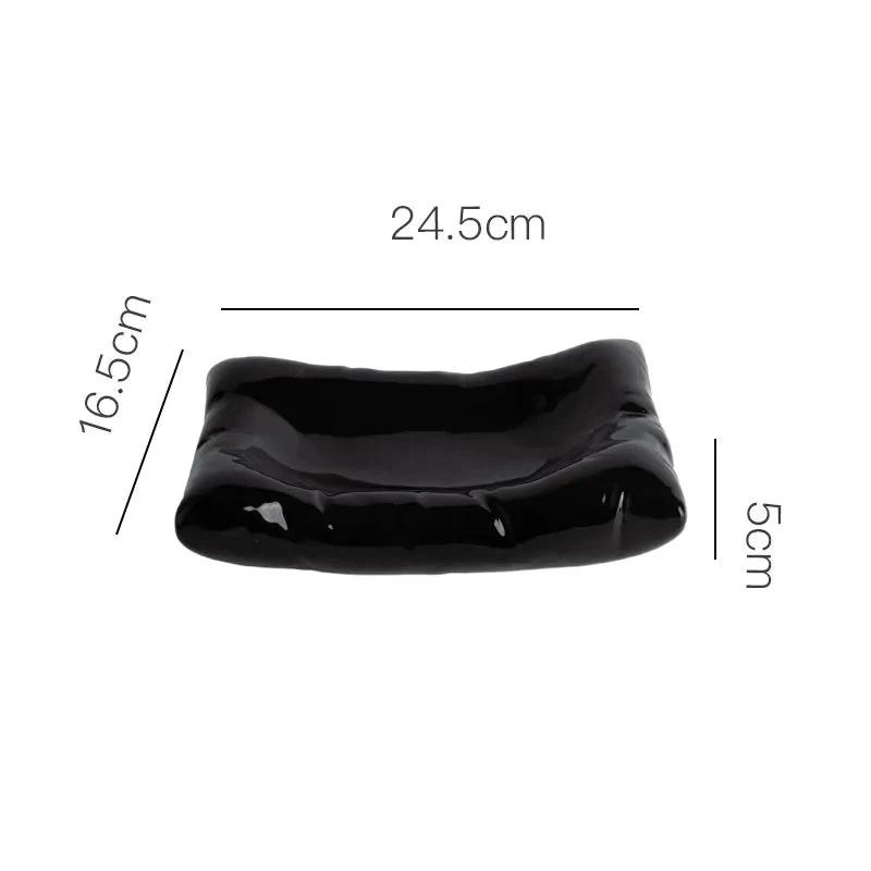 Creative Ceramic Salad Plate – Dessert, Snack, Sushi & Cold Dish Serving Plate