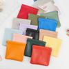 Fashion PU Leather Earphone Storage Bag Coin Pocket Purse Mini Wallet Key Organizer Money Change Pouch Women Credit Card Holder