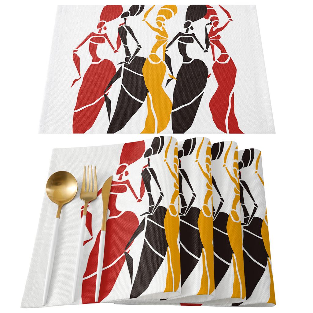 Afrykański Obrus do Tańca Kobiet Dekoracja Świąteczna Wodoodporne Prostokątne Obrusy Dekoracja Ślubna Nakrycie Stołu