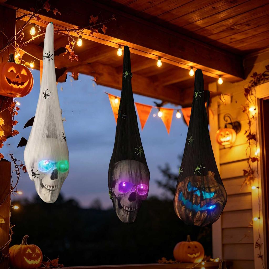 Halloween Glowing Hanging Ornament Skeleton Decoration for Party