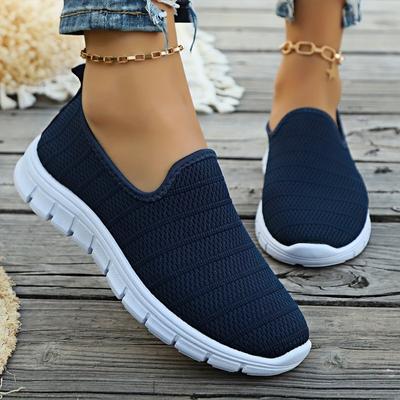 Sommer Neue Europa und Die Vereinigten Staaten Einfarbig Freizeitschuhe Ein Steg Flache Schuhe Atmungsaktiv Leicht Groß Größen Flyknit Schuhe