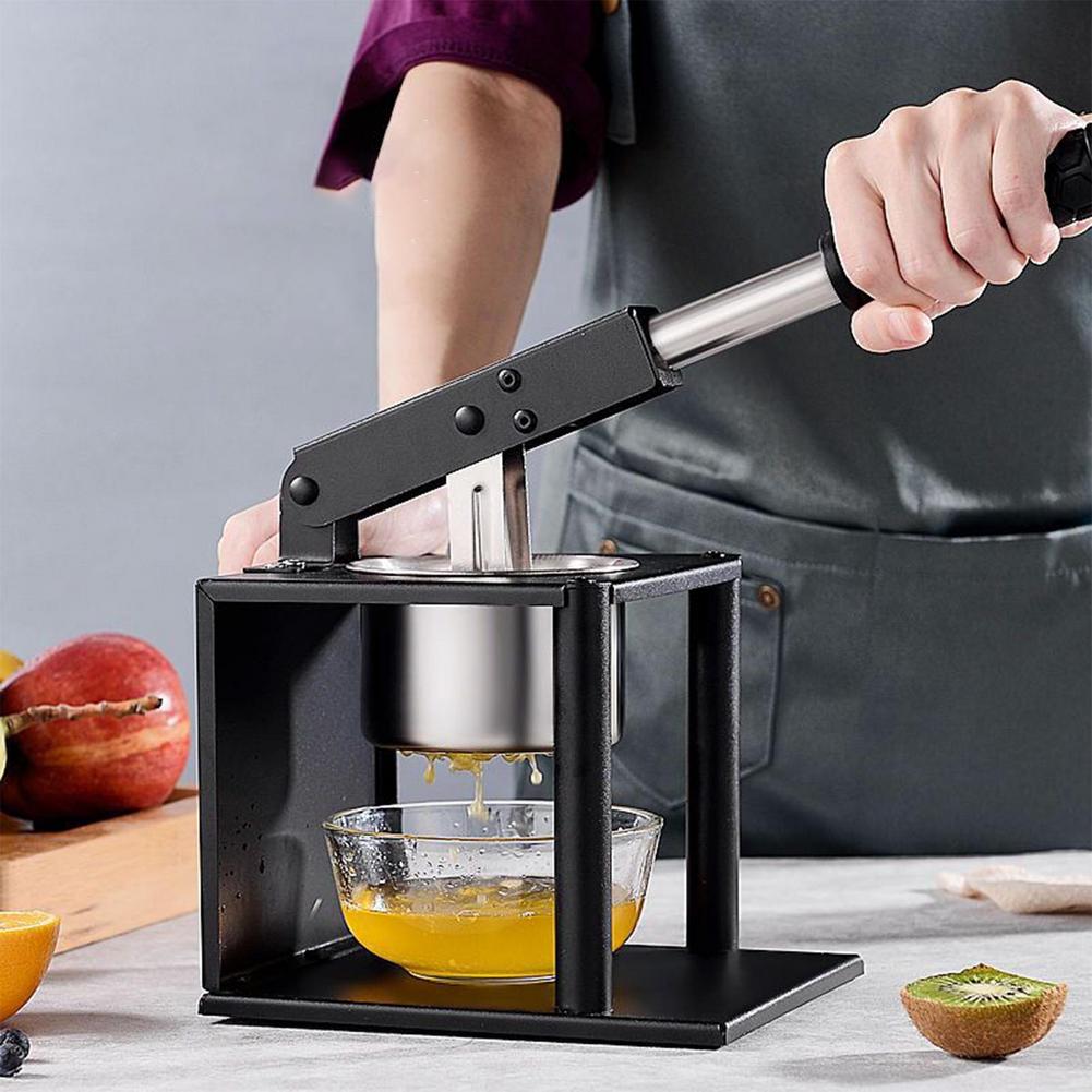 

Hand Juicer With Lever Stainless Steel Manual Lemon Orange Citrus Squeezer Hand Press Heavy Duty Juice Essence Juicer чёрный